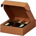 Tawny Textured Rib 3-Bottle Box